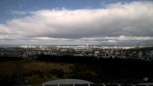 Perlan over Reykjavík - North yesterday